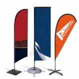 Nueva bandera voladora personalizada banner publicitario bandera de plumas de playa imprimir banner bandera de playa