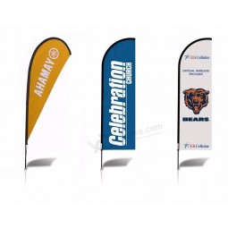 Custom Feather Flag With Aluminum Pole,Knife Flag Wholesale Outdoor Promotion Advertising Flying Teardrop Banner Flag Custom