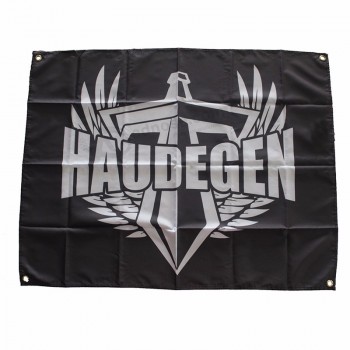 Drapeau d’encouragement / bannière Conception personnalisée Bannière Drapeaux imprimés en polyester avec œillets en cuivre