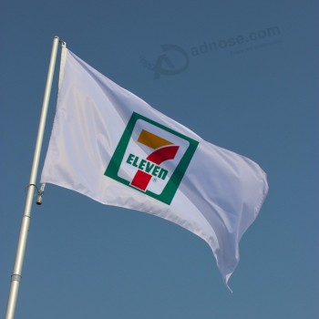 3x5 Extérieur personnalisé design publicité drapeau polyester drapeau avec crochets en plastique drapeau de promotion