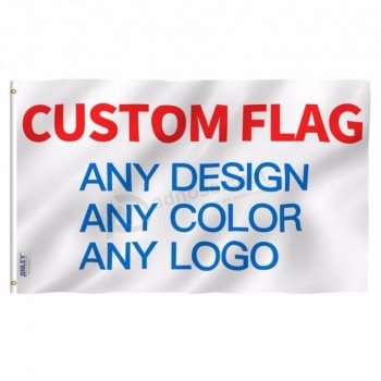 Drucken Sie Ihre eigenen Logo-Design-Wörter Flagge 3 x 5 Ft angepasst Flaggen Banner