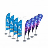 aangepaste promotionele vliegende banner reclame traan strand festival vlaggen
