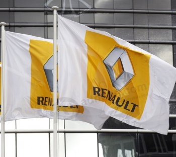 Outdoor Flying Polyester Renault Advertising Flag Manufacturer