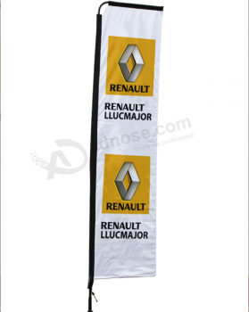 bandera impresa de la bandera del logotipo de renault para publicidad