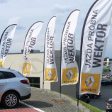 Promotion Custom advertising Renault feather banner