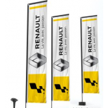 Custom Printing Rectangle Renault Advertising Blade Flag for Advertising