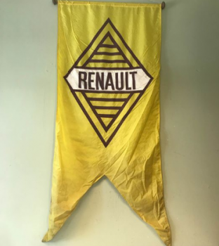 fertigen Sie Werbungslogo-Fahnenflagge des Polyesters Renault kundenspezifisch an