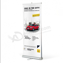 Easy Installed Trade Show Exhibition Renault Advertising Roll Up Banner Stand