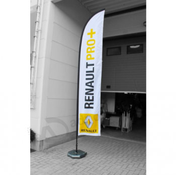 promotional custom printed Renault swooper advertising flags