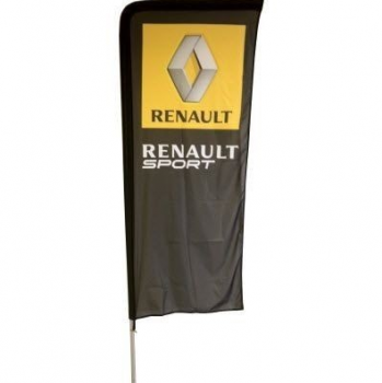 Drapeau de lame publicitaire Chevrolet en polyester rectangulaire