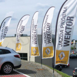 poliéster tejido logo renault swooper bandera de plumas