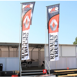 Polyester Renault Rectangle Pole Banner Flag Custom