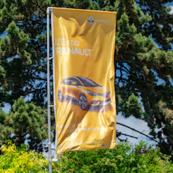 Outdoor Custom Design Renault Rectangle Sign Banner