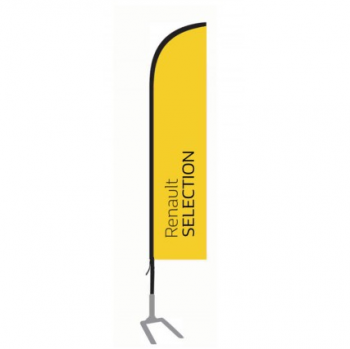 Printed Renault Advertising Feather Flag Sign Custom