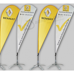 Polyester Teardrop Renault Advertising flag Factory