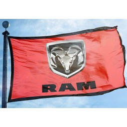 Brand new RAM flag 3x5 ft banner dodge trucks Garage per auto Uomo grotta diesel Rosso