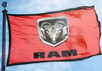 Brand new RAM flag 3x5 ft banner dodge trucks Garage per auto Uomo grotta diesel Rosso