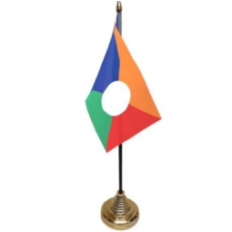 bandera de escritorio de alta calidad con base de matel