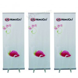 Bannière rétractable en aluminium 80 * 200 Bannière enroulable pour affichage publicitaire