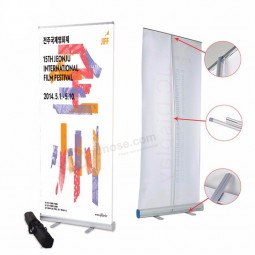 banner rollup per esterni in alluminio di alta qualità stand dimensioni standard roll up standee 85 * 200 pubblicitarie