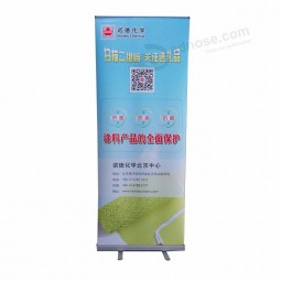 billige preis benutzerdefinierte display stand benutzerdefinierte logo banner aluminium rollen banner