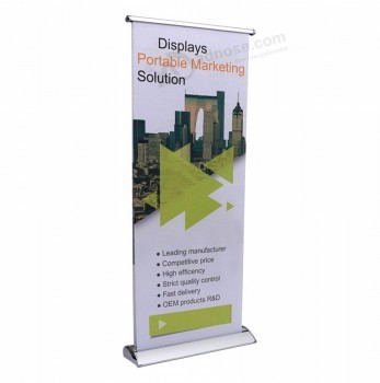 pas cher Grade AA intérieur populaire aluminium rationaliser bannière enroulable pour l’exportateur de publicité