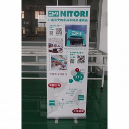 banner roll up verticale in lega di alluminio, supporto banner retrattile