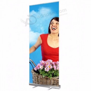 Portable Aluminum Frame 85x200cm Pull Up Banner Stand Roll Up Banner For Display