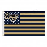 bandiera a cinque stelle New rams bandiera Los angeles, bandiera ram, bandiera per interni o esterni, 100% poliestere, 3 x 5 piedi.