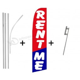 Alugue-me Kit super flag & pole com alta qualidade