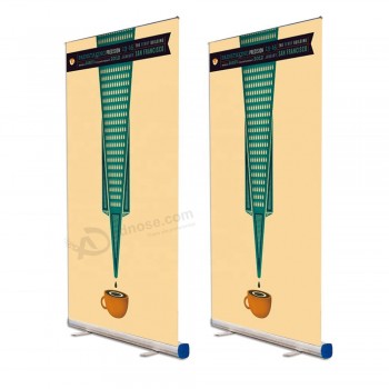 Luxury  Aluminum Alloy Roll Up Banner Stand for Outdoor Promotion