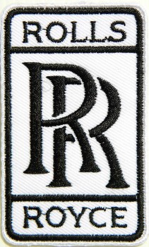 белый роллс ройс логотип знак классический автомобиль патч утюг на аппликацией вышитая футболка куртка бейс