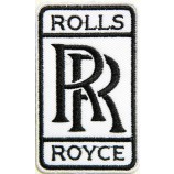 Weiße Rollen Royce Logo Zeichen Classic Car Patch Eisen auf Applikation gestickt T Shirt Jacke Baseball Cap Hat Tuch Emblem Zeichen Werbung Handwerk Geschenk