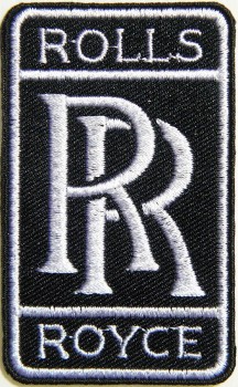 Rolls Royce blanc logo signe voiture classique patch fer sur Applique brodé T Shirt veste casquette de baseball chapeau tissu emblème signe publicité artisanat cadeau
