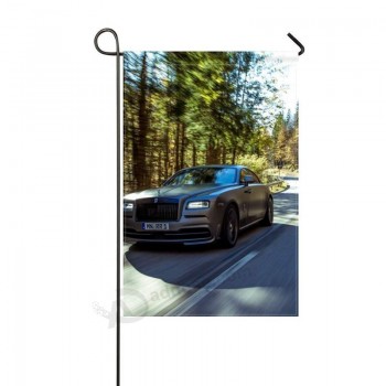 Drapeau de jardin Rolls Royce Wraith Spofec Vitesse de déplacement 12x18 pouces