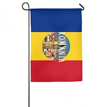 装飾的なルーマニアの庭の旗ポリエステルヤードルーマニアの旗カスタム