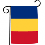 Sublimation printing small size garden Romania flag with pole