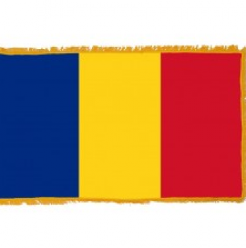 bandera de banderín de borla de rumania de alta calidad personalizada