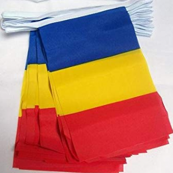 Mini Polyester Décoratif Roumanie Bunting Bannière Drapeau
