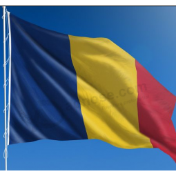 hängende kundenspezifische 3x5ft im Freien, die Polyester Rumänien-Flagge drucken