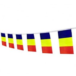 Decorative Romania National string Flag bunting