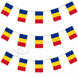 Promotional Romania Country Bunting Flag String Flag