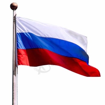 banner personalizado de alta calidad diferentes tipos de diferentes tamaños 2x3ft 4x6ft 3x5ft bandera nacional de rusia Para cada país con logo