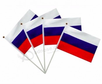 Оптовая продажа партии россия мини размер бумаги рука флаг