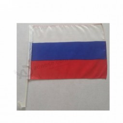 Polyester Russland Land Autofensterfahnenhalter für Autofensterfahne