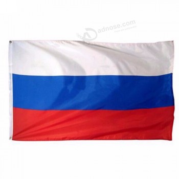 Stoter de haute qualité 3x5 FT Drapeau de la Russie avec œillets en laiton polyester drapeau du pays