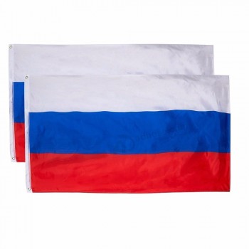 3 x 5ft aangepaste Russische vlaggen sublimatie outdoor gids vlag en golf vlaggen
