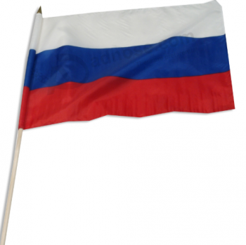 Mini Russische Föderation Land Hand Flagge