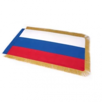 bandeira de galhardete de borla russa de alta qualidade personalizada