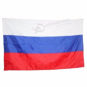 Impresión digital 3x5 pies material de poliéster bandera nacional del país ruso